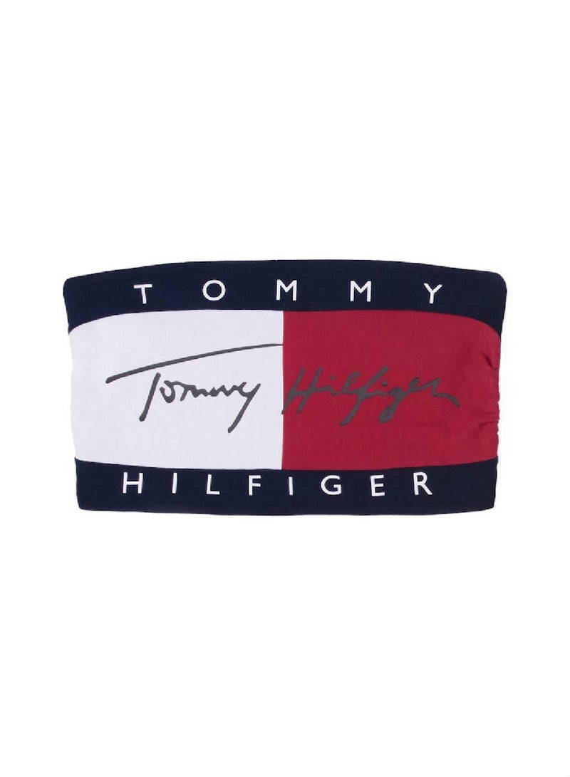TOMMY HILFIGER TH Signature Logo Bandeau Bra - Image 4