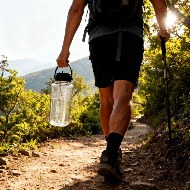 OLDLEY 32 oz Clear Water Bottle with Straw,Tritan BPA-Free, Wide Mouth, Leak Proof - for Gym, Travel, Home, School, Office (Clear) - Image 2