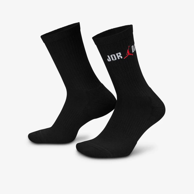 Jordan Black Everyday Crew Socks (1 Pair)  | Best Price UAE