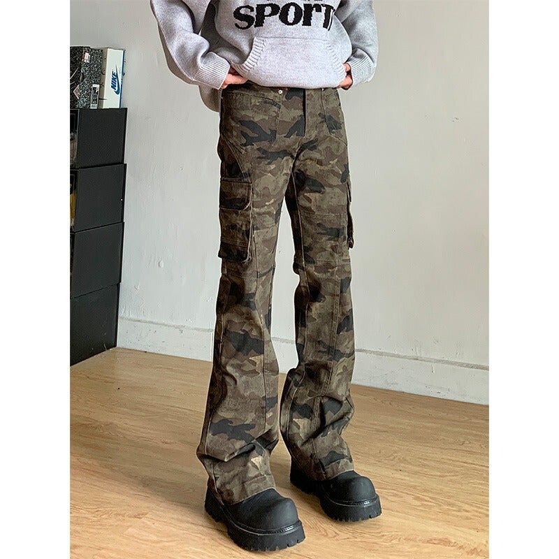 Unisex Classic Denim Jeans Loose Fit Daily Outdoor Wear - Image 2