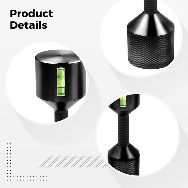 4 Size Aluminum Flange Alignment Pin Set with Adjustable Height and Foam Spirit Level - Image 4