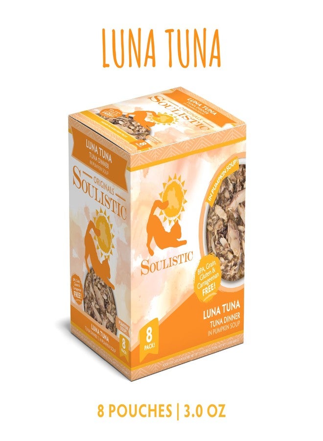 Soulistic Originals Wet Cat Food, Luna Tuna Tuna Dinner in Pumpkin Soup, 3oz Pouch, Pack of 8 - Image 2