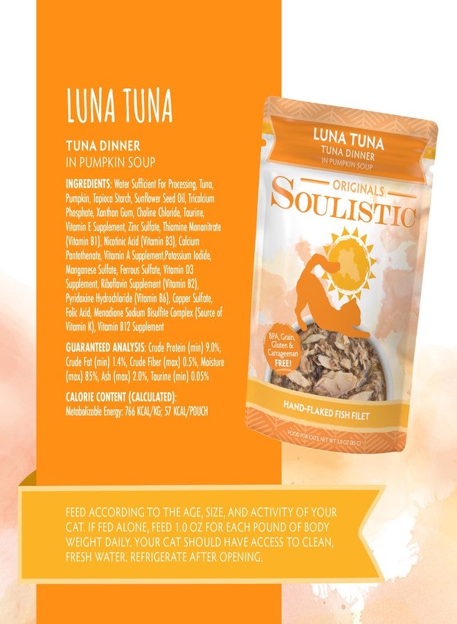 Soulistic Originals Wet Cat Food, Luna Tuna Tuna Dinner in Pumpkin Soup, 3oz Pouch, Pack of 8 - Image 4