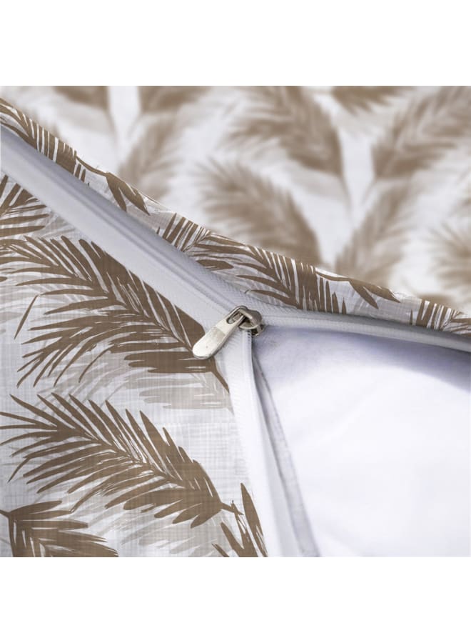  انتكس بيت الستائر وسادة بيلا من الكتان المخملي من إنتكس هوم - نقشة أوراق الشجر - قماش أنيق ومتين لغرف المعيشة - قطعتان - Image 4