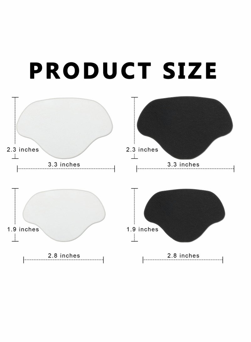 Shoe Heel Repair Patch Kit, KASTWAVE Shoe Sneaker Hole Repair Patch Self-Adhesive Shoe Heel Wear Hole Prevention Patch Insert for Most Types of Shoes and Seats, Large and Small (8 Pairs)
