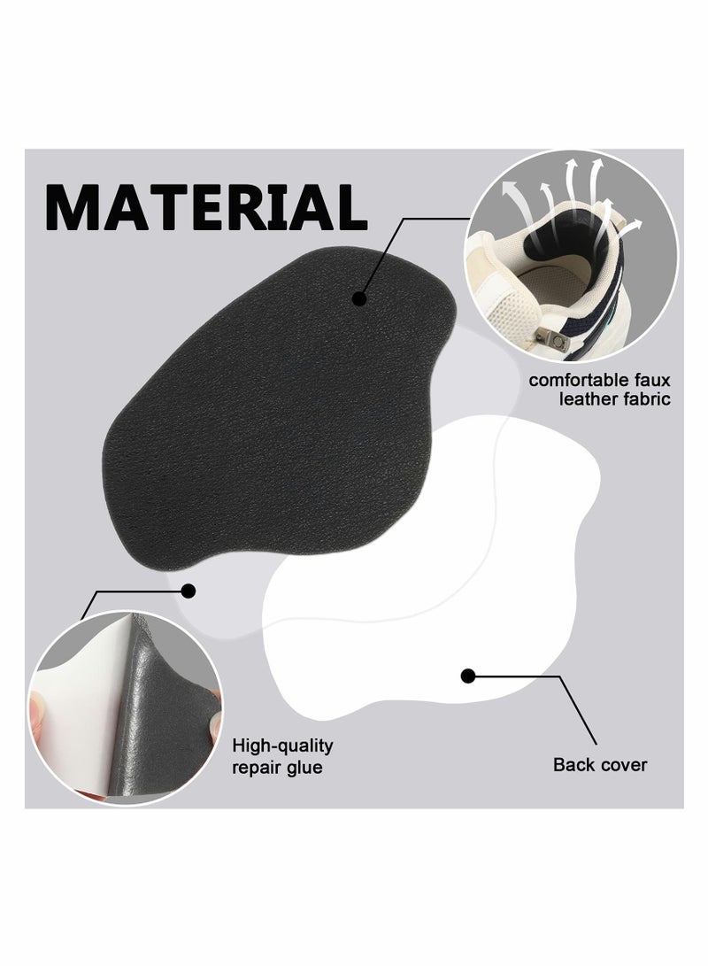 Shoe Heel Repair Patch Kit, KASTWAVE Shoe Sneaker Hole Repair Patch Self-Adhesive Shoe Heel Wear Hole Prevention Patch Insert for Most Types of Shoes and Seats, Large and Small (8 Pairs)