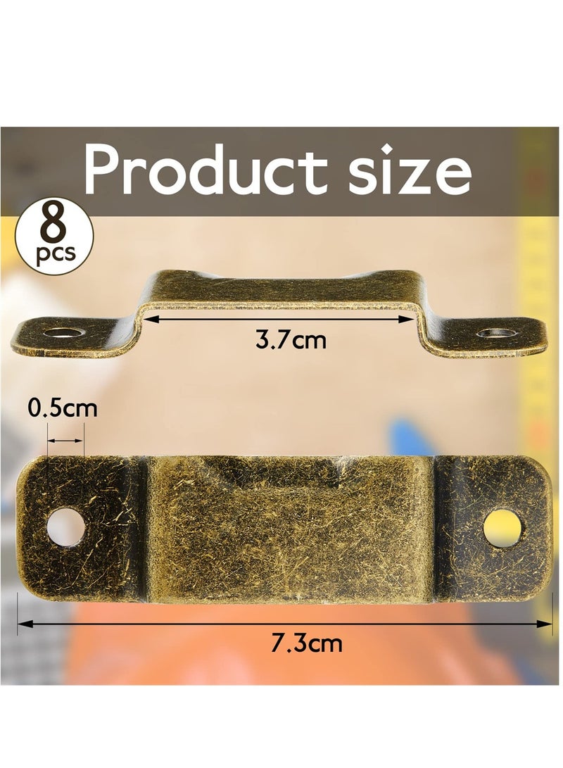 Metal Tape Measure Holder Clip, Small Measure Holder Clip Measuring Holster With Rivets for Drill Leather Pocket Tool Metal Belt Clip Tape Measure Tool Belt Holder Clip, Bronze - Image 3