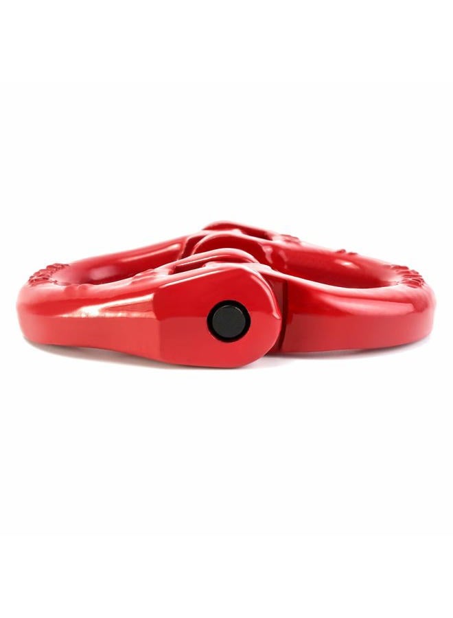 QWORK G80 Alloy Steel Hammerlock Coupling Link Connecting Link, 1/2, Red Painted, 12000 lbs Working Load Limit,2 Pack - Image 2