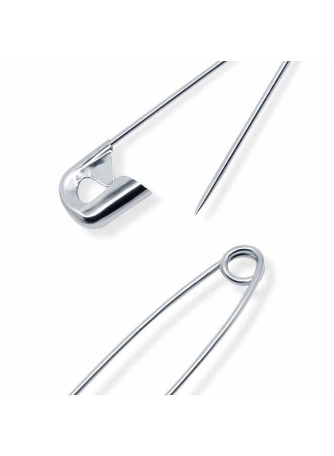 Dritz 1460 Safety Pins, Nickel Plated Steel, Assorted Sizes (100-Count) - Image 4