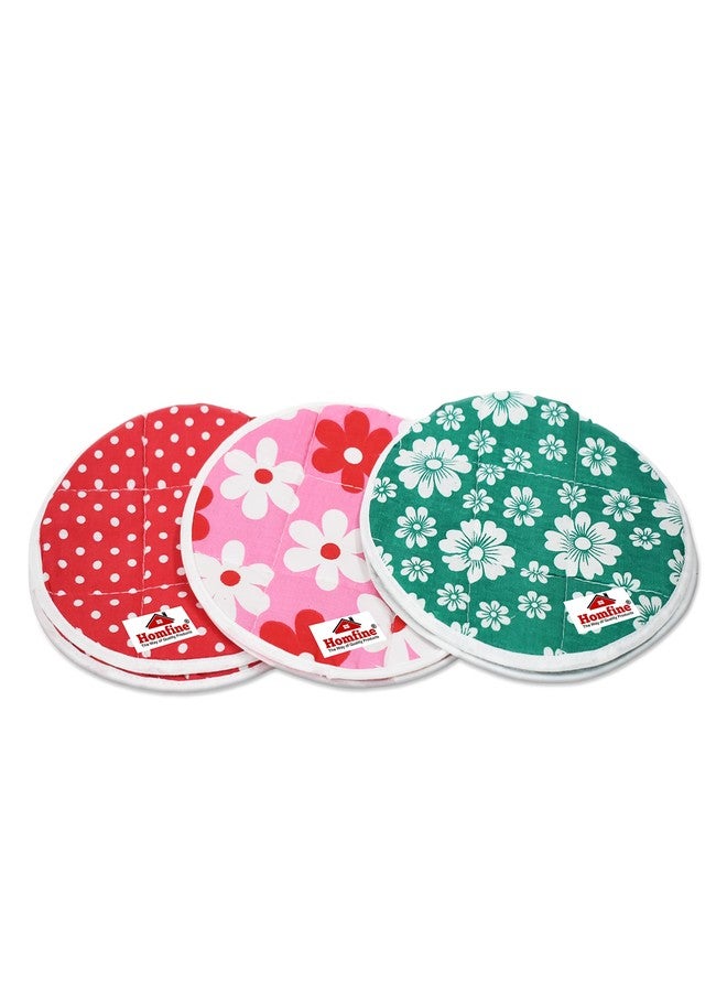 Homfine 2 Set of 4Pcs Roti/Chapati Cotton Cloth Rumal/Cover Set for Fresh Rotis Daily Use Dual Layer Washable Reusable Odor Less (4Pcs (2Bottom+2Top), Color May Vary) - Image 5
