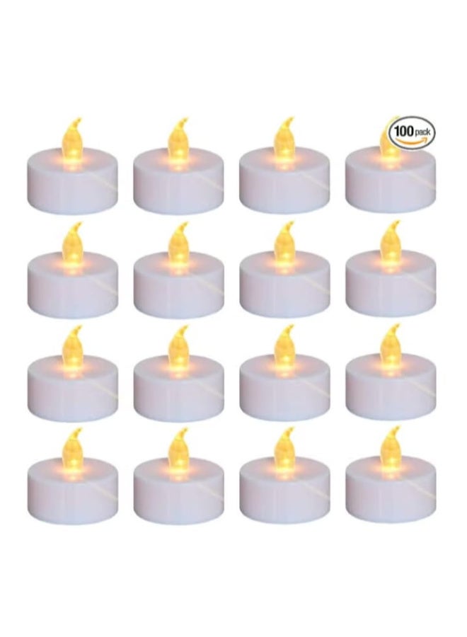 100 pieces of flameless LED tea light candles - Image 1