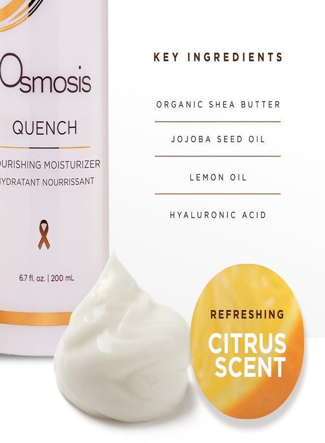OSMOSIS QUENCH Daily Hydrating Facial Moisturizer Face Lotion with Jojoba Oil, Shea Butter, and Hyaluronic Acid, For Dry To Normal Skin, 1.69 Fl Oz - Image 3