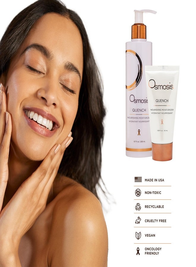 OSMOSIS QUENCH Daily Hydrating Facial Moisturizer Face Lotion with Jojoba Oil, Shea Butter, and Hyaluronic Acid, For Dry To Normal Skin, 1.69 Fl Oz - Image 5