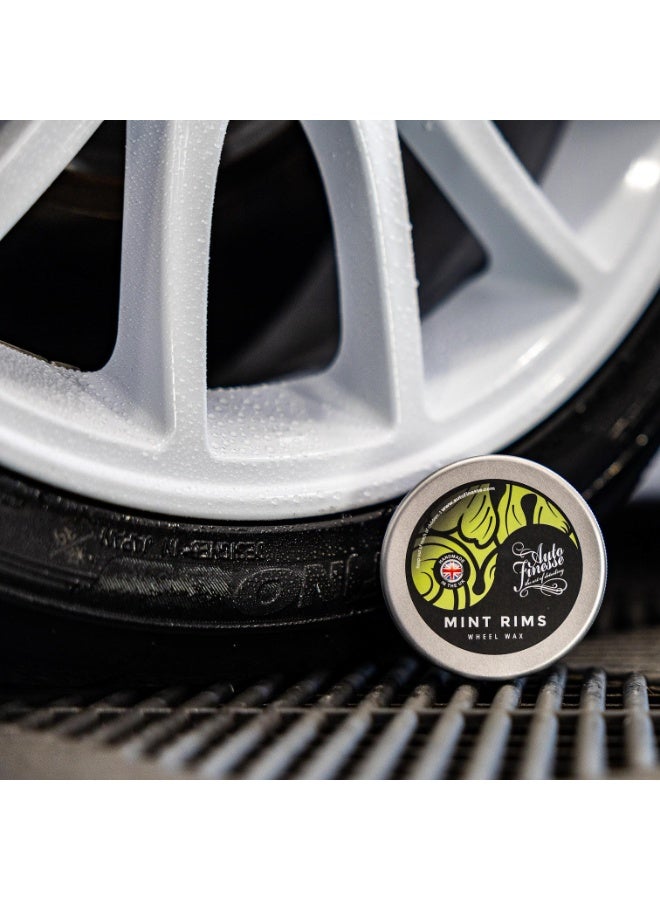 أوتو فينيس شمع عجلات أوتو فينيس مينت ريمز - شمع واقي ومعزز لللمعان للعجلات المصنوعة من السبائك والكروم والعجلات المطلية | يصد غبار الفرامل والأوساخ وبقايا الطريق ليمنحك لمعانًا يدوم طويلًا - Image 5