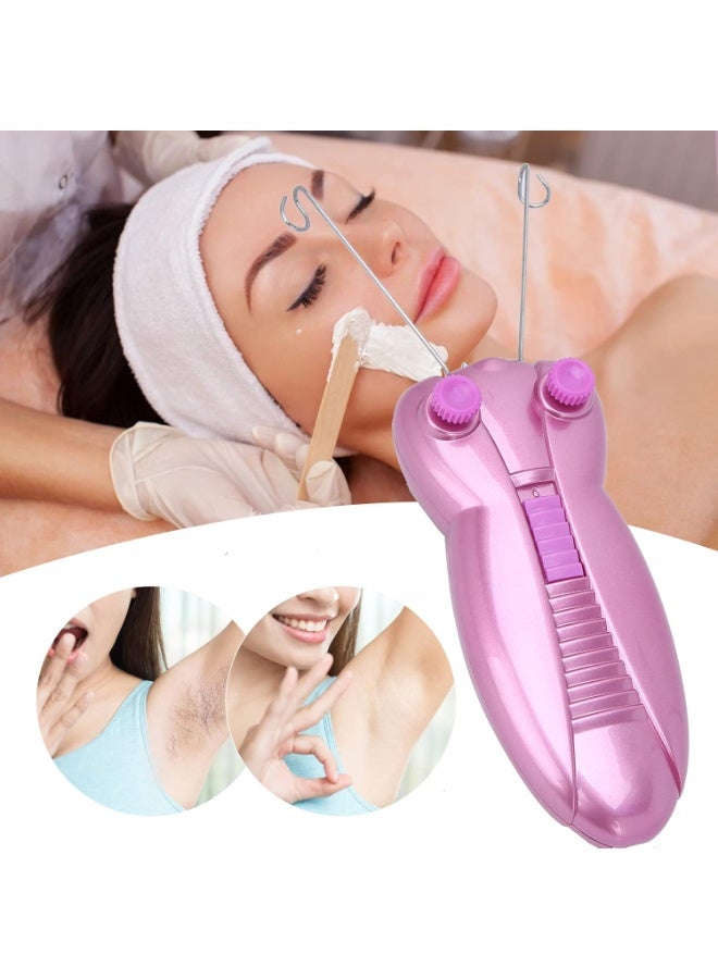 Electric Thread Hair Remover Facial Hair Removal Device with Charger and Accessories - Image 4