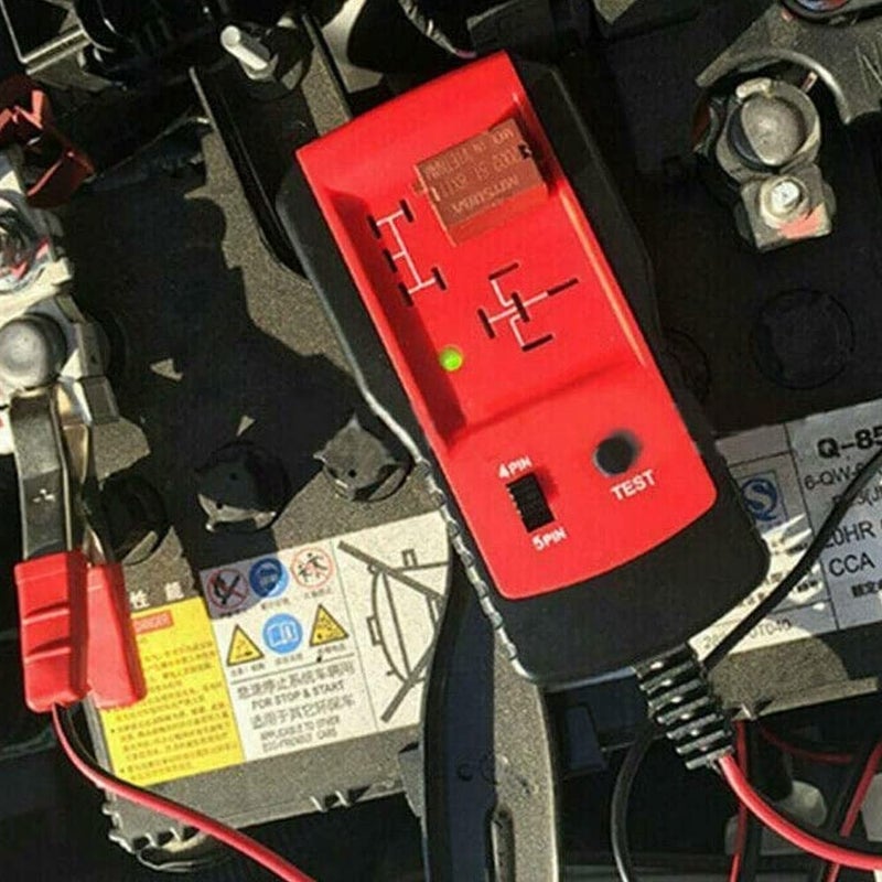 TERRIFI اختبار مرحل السيارات 12V فاحص بطارية السيارة والمولد مع مشابك أداة تشخيص تحليل مرحل إلكتروني - Image 4