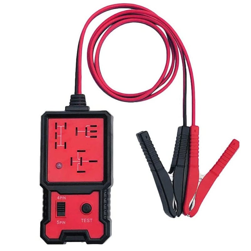 TERRIFI اختبار مرحل السيارات 12V فاحص بطارية السيارة والمولد مع مشابك أداة تشخيص تحليل مرحل إلكتروني - Image 1
