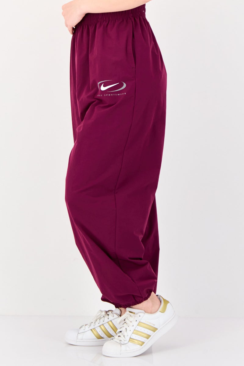 Nike Women Loose Fit Training Track Pants, Deep Purple - Image 2
