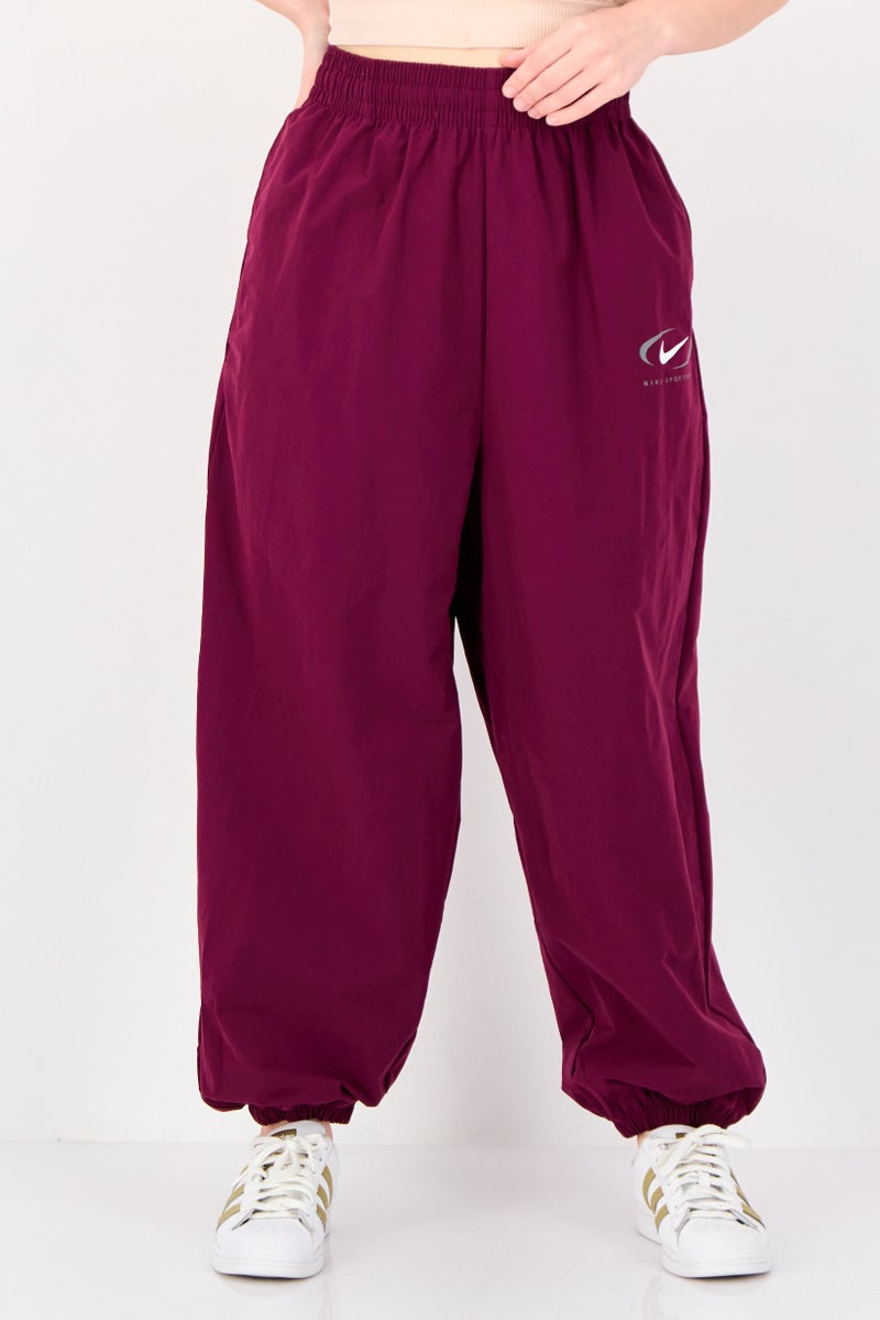 Nike Women Loose Fit Training Track Pants, Deep Purple - Image 1