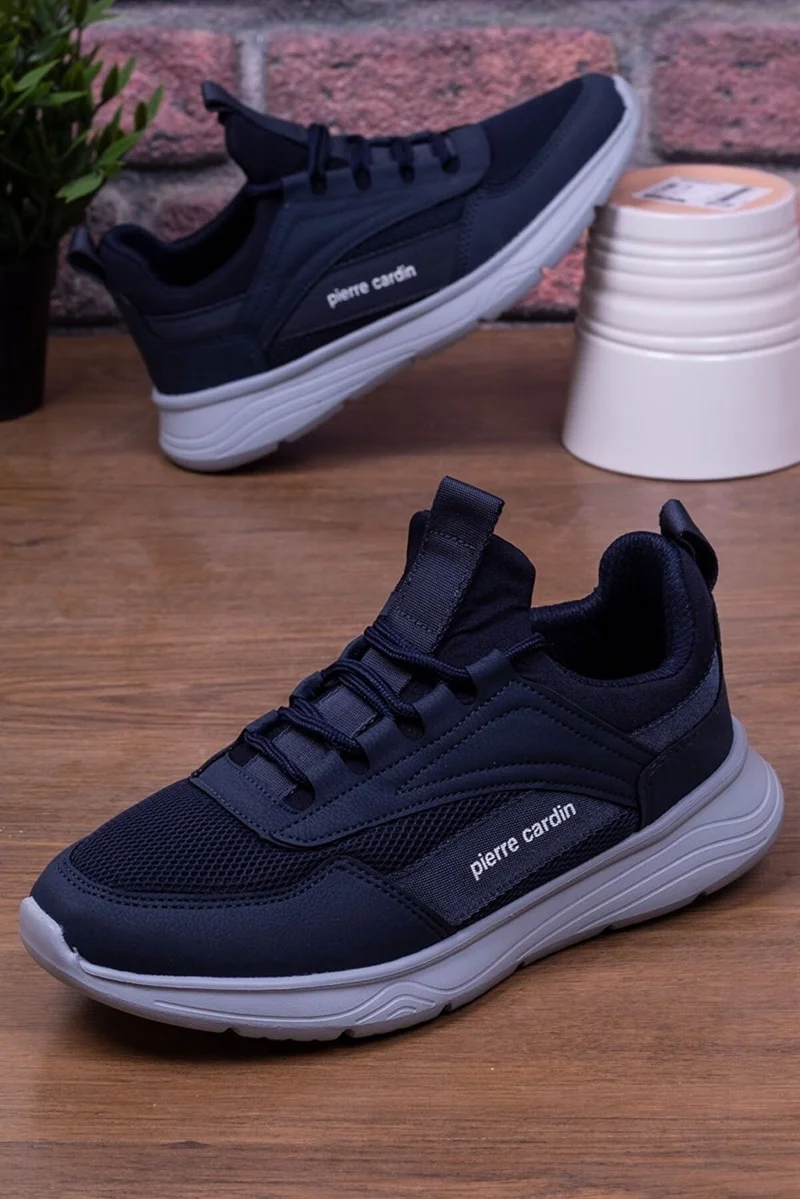 بيير كاردان Men's Sneaker Sports Shoes 30582 Navy Blue V2