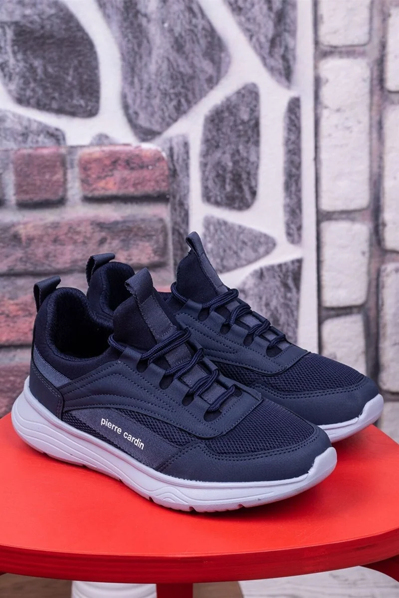 بيير كاردان Men's Sneaker Sports Shoes 30582 Navy Blue V2