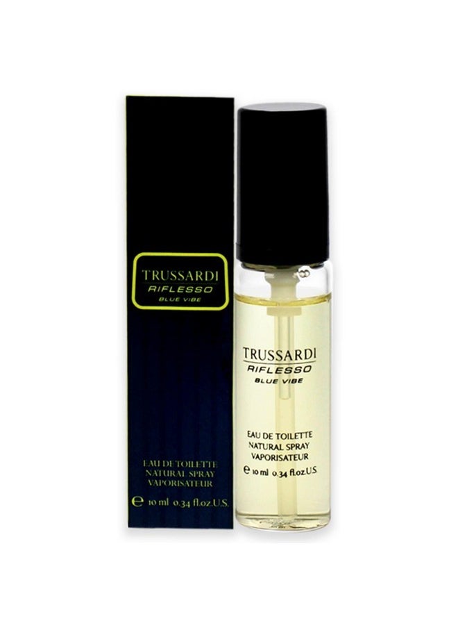 TRUSSARDI Riflesso Blue Vibe Men Edt Spray (Mini) 0.34 Oz  - Image 1