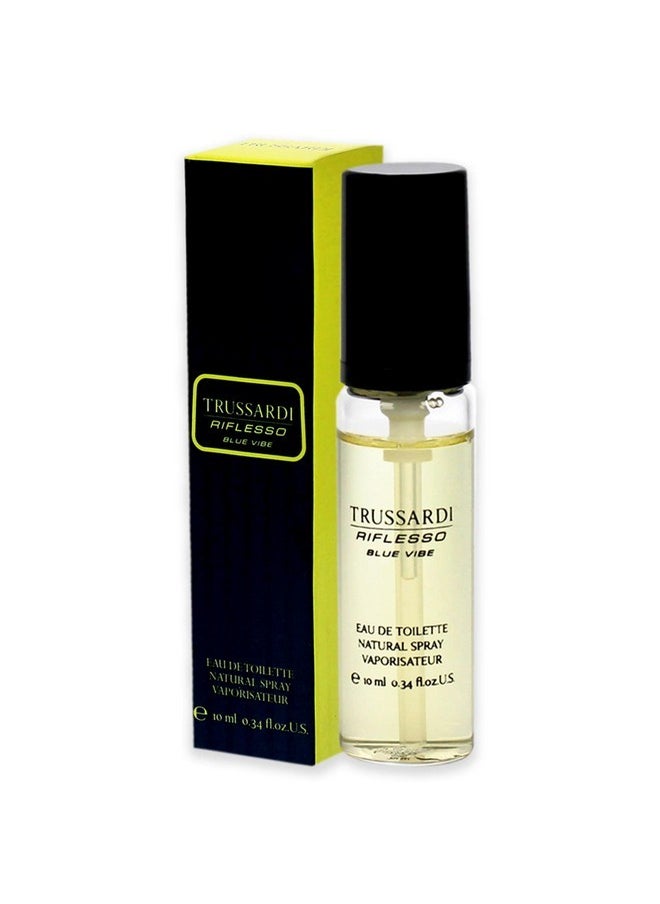 TRUSSARDI Riflesso Blue Vibe Men Edt Spray (Mini) 0.34 Oz  - Image 4
