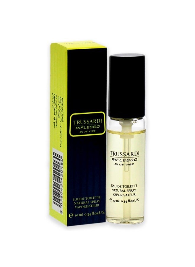 TRUSSARDI Riflesso Blue Vibe Men Edt Spray (Mini) 0.34 Oz  - Image 3