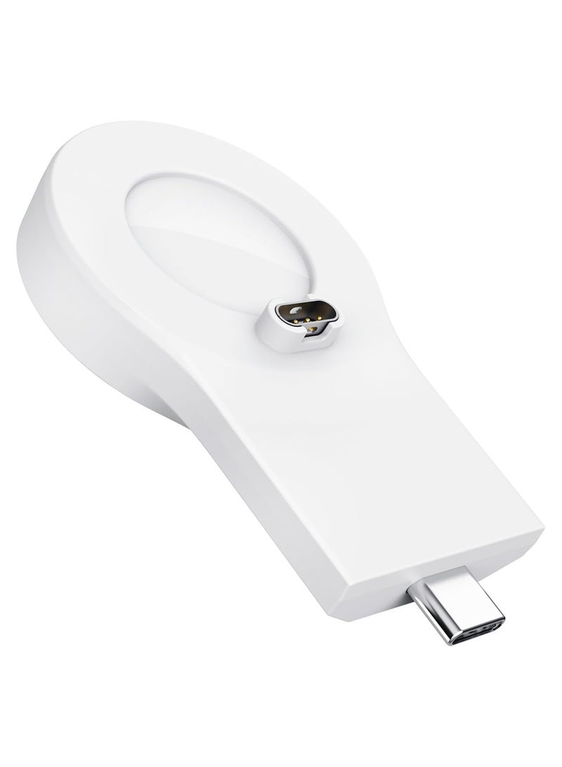 Excefore Charger for Garmin Watch, Portable for Garmin USB-C Wireless Charger, Travel Cordless Charger, for Garmin Independent Watch Charging Module, White - Image 1