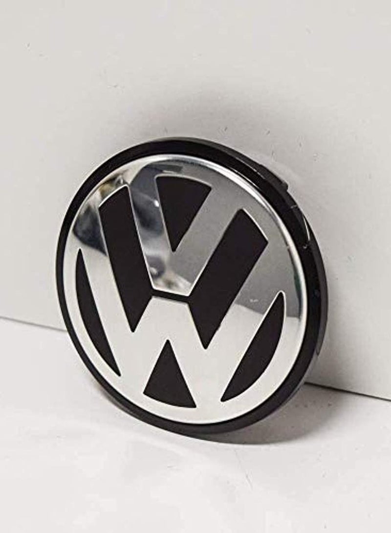 Generic 4pcs Genuine VW Alloy Wheel Centre Cap Satin Black High Chrome 76mm - Image 3