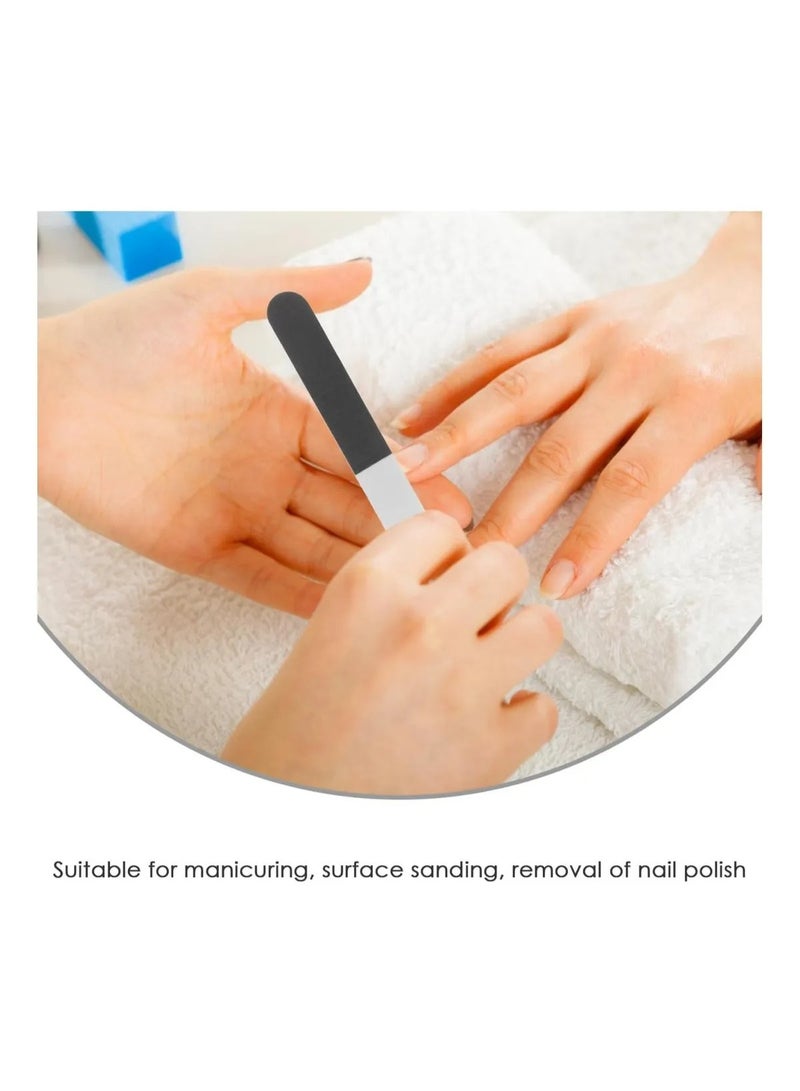 مبرد أظافر احترافي عالي الجودة مزدوج الجوانب - لوح صنفرة قابل لإعادة الاستخدام لتشكيل وتنعيم الأظافر الطبيعية والأكريليك - أداة مانيكير وباديكير للمنزل وصالون التجميل - Image 4