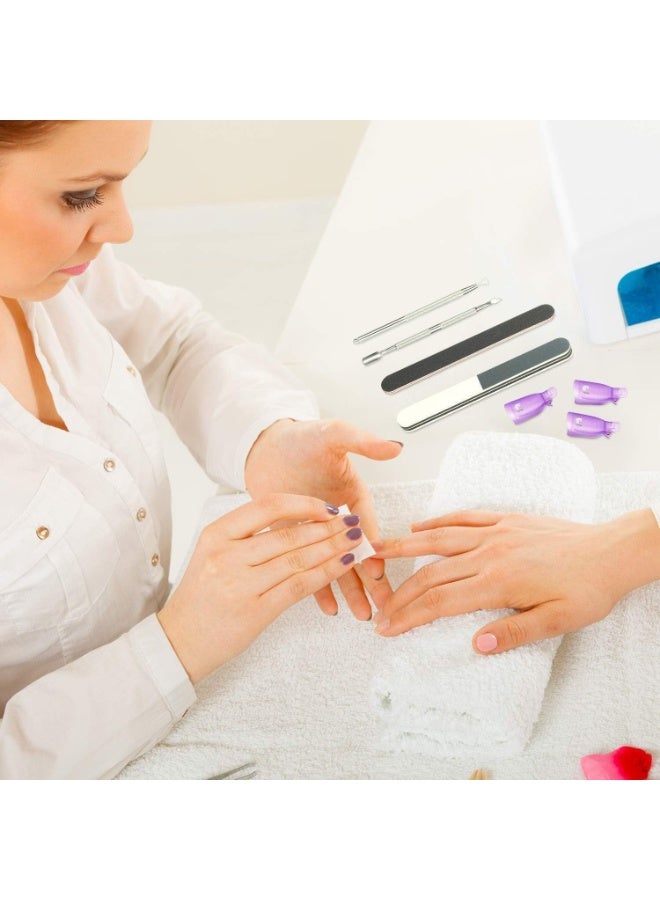 مبرد أظافر احترافي عالي الجودة مزدوج الجوانب - لوح صنفرة قابل لإعادة الاستخدام لتشكيل وتنعيم الأظافر الطبيعية والأكريليك - أداة مانيكير وباديكير للمنزل وصالون التجميل - Image 5