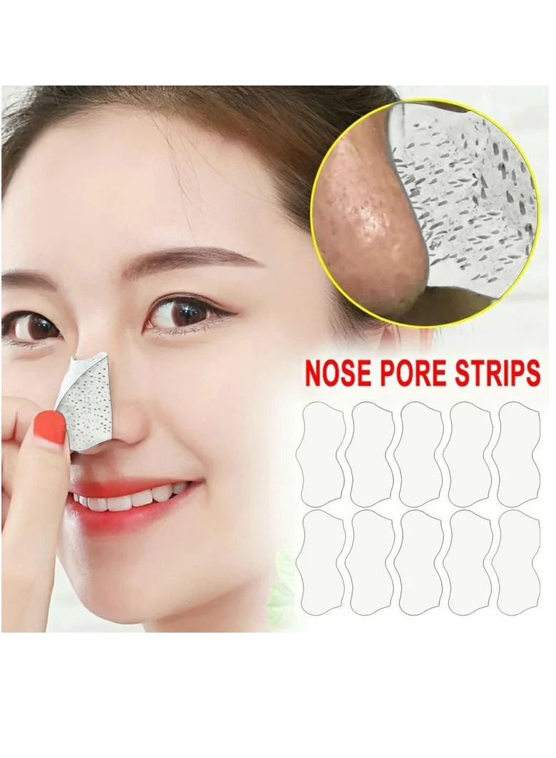 Disunie قناع الأنف بزيت الجوجوبا وحمض الساليسيليك، شرائط إزالة الرؤوس السوداء المتقدمة، شرائط تنظيف الأنف العميقة مع شرائط خالية من الزيوت لتنظيف المسام على الفور، 10 قطع - Image 4