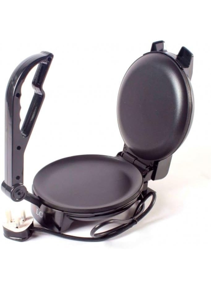 دي إل سي  صانعة تورتيلا كهربائية بصفائح غير لاصقة وتحكم بدرجة الحرارة لتحضير الخبز المسطح واللفائف والفطائر في المنزل - Image 3