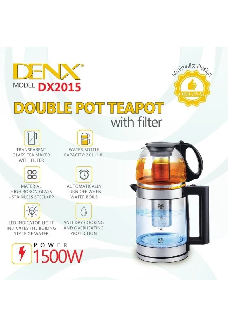 Denx Electric kettle with a jug of tea or coffee - Image 3