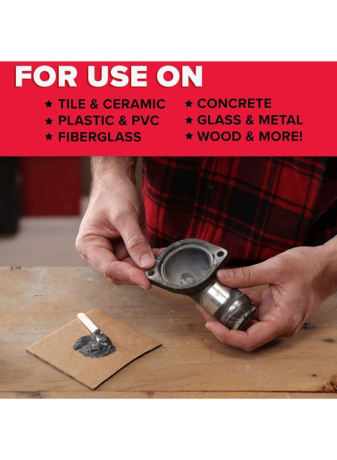 JB WELD 2-Piece Quick Setting Steel Reinforced Epoxy Dark Grey 2 oz 8276 - Image 4