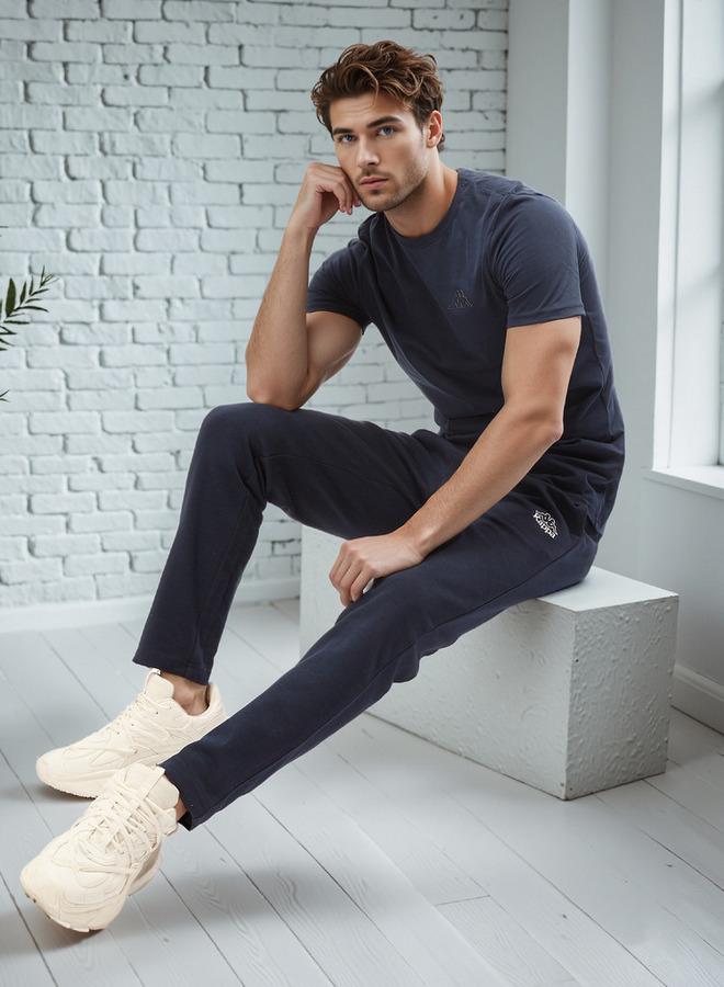 Kappa Relaxed Fit Pants with Drawstring Closure & Pocket Detail - Image 2