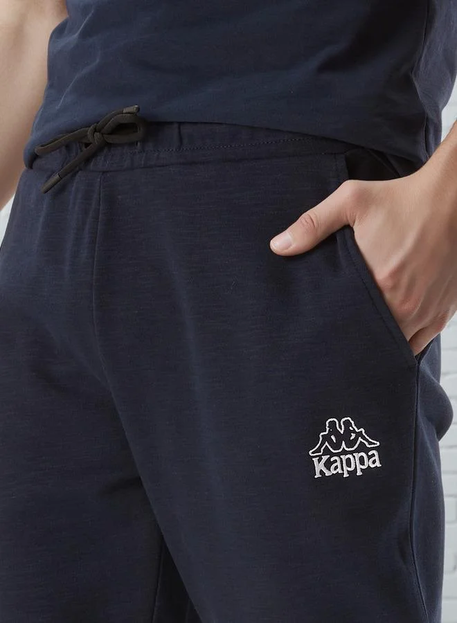 Kappa navy blue Kappa Relaxed Fit Pants with Drawstring Closure & Pocket Detail for Men | Best Price UAE