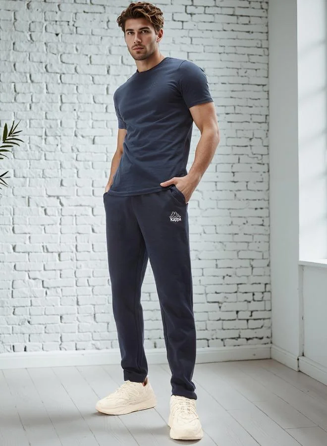 Kappa navy blue Kappa Relaxed Fit Pants with Drawstring Closure & Pocket Detail for Men | Best Price UAE
