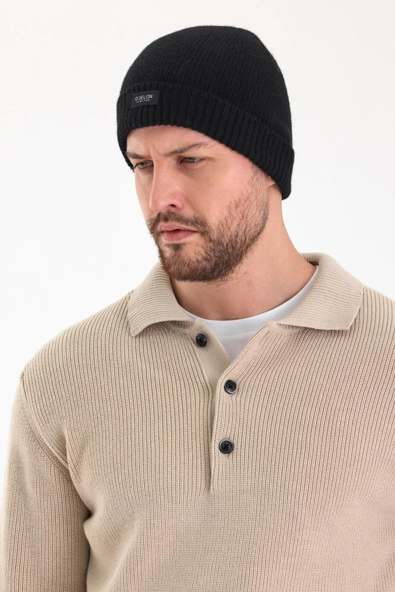 Odelon Men's Wool Knitted Beret