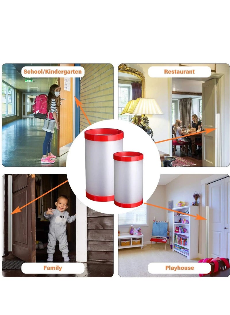 Generic - Finger Clip Door Guard, Child Door Seam Anti-Pinch Hand Protection Strip Door Protector Baby Finger Clip Door Guard 90 Degree Plus 180 Degree Door Guard Set - Image 1
