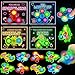 spring flower SpringFlower Valentines Day Gifts Cards for Kids 24 Pack Valentines Cards with Light Up Rings Fidget Spinner Toys for Valentines Party Favors Valentines Day Gifts Exchange for School for Kids - Image 2