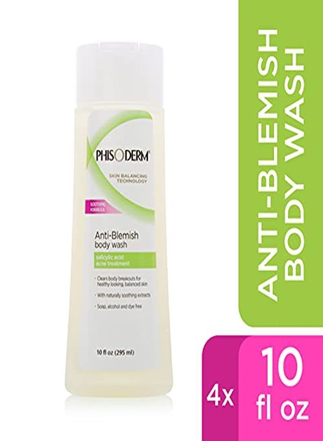 Phisoderm AntiBlemish Body Wash For Acne, 10 Fl Oz Bottle (Pack Of 4)  - Image 3