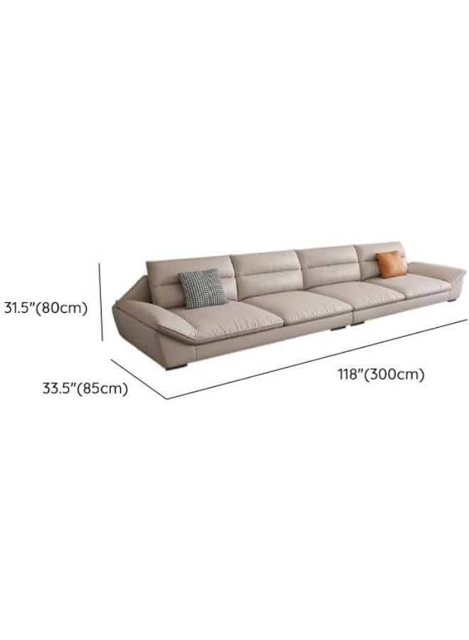 LUXURY LUXE Luxury Luxe Modern L-Shape Tan Sofa Chaise  - Image 3