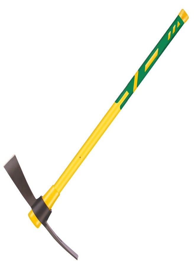 glorousamc Pick Mattock, 15" Heavy Duty Pick Axe Hand Tool, Fiberglass Ergonomic Shock Reduction Handle, Hoe for Weeding, Prying and Digging Anti-Slip Grip - Image 1