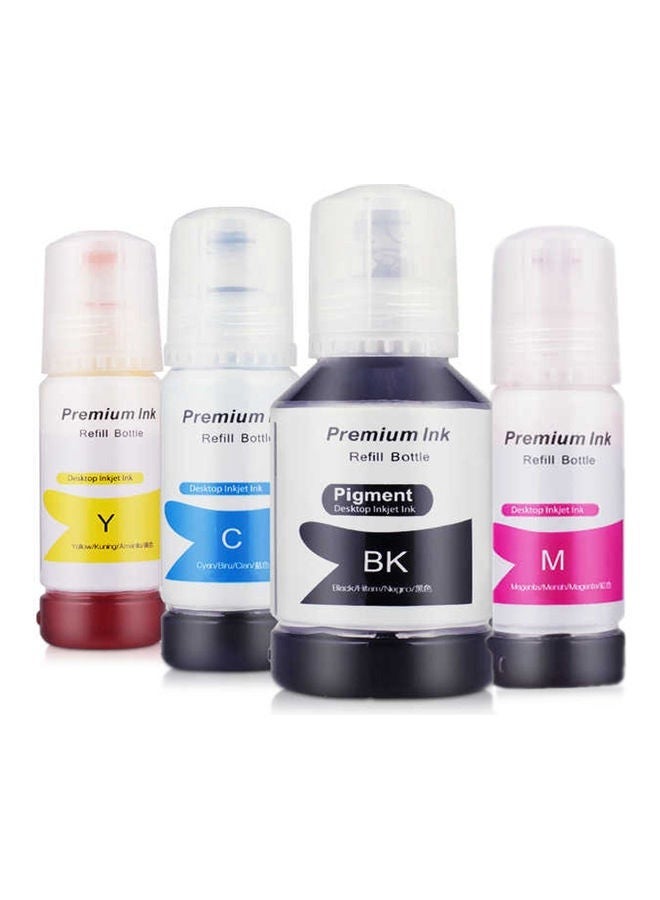Office Maker 4-Piece Refill Ink Bottle For Epson 101-103 Multicolour - Image 1