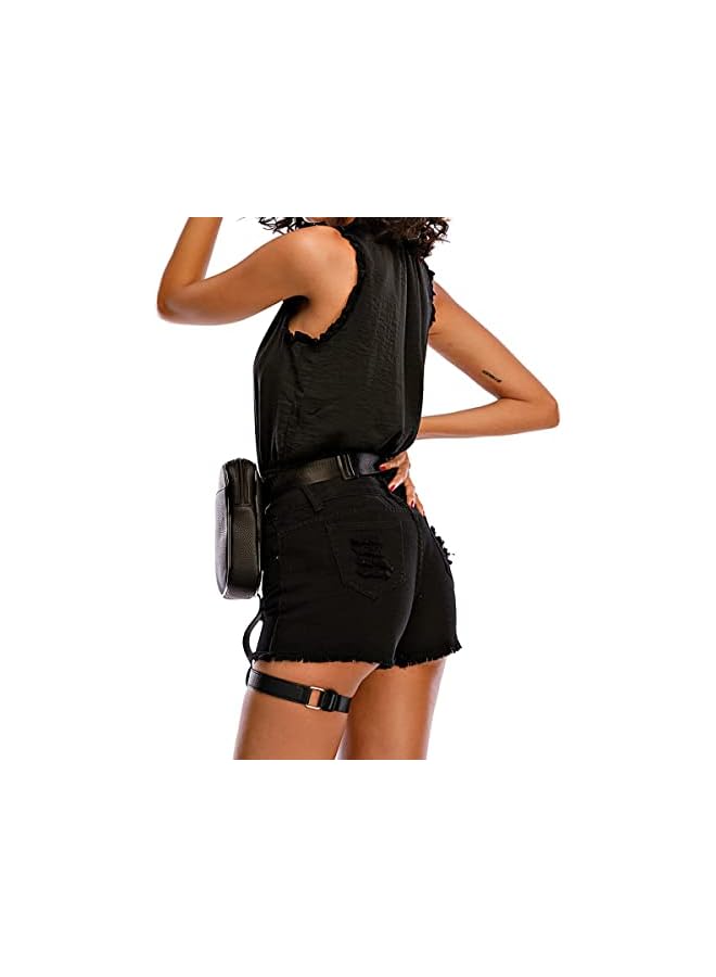 PROMASS promass Drop Leg Bag Small Waterproof for Men Women Bike Riding Cycling Hiking Waist Pack Thigh Fanny Pouch Outdoor Travel Camping Casual Daypack(Black) - Image 5
