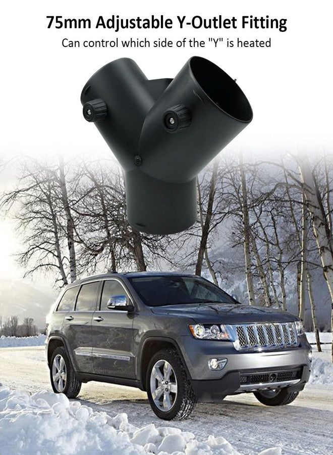LANDSIN Fit for Webasto Eberspaecher Propex Air Heater Valve Y type Diesel Engine Heaters Parking Heater Accessories 75mm - Image 2