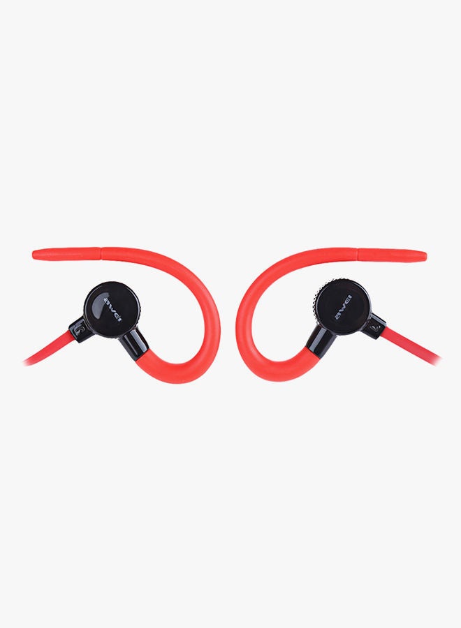NIBEMINENT Bluetooth In-Ear Stereo Earphones Red/Black - Image 2