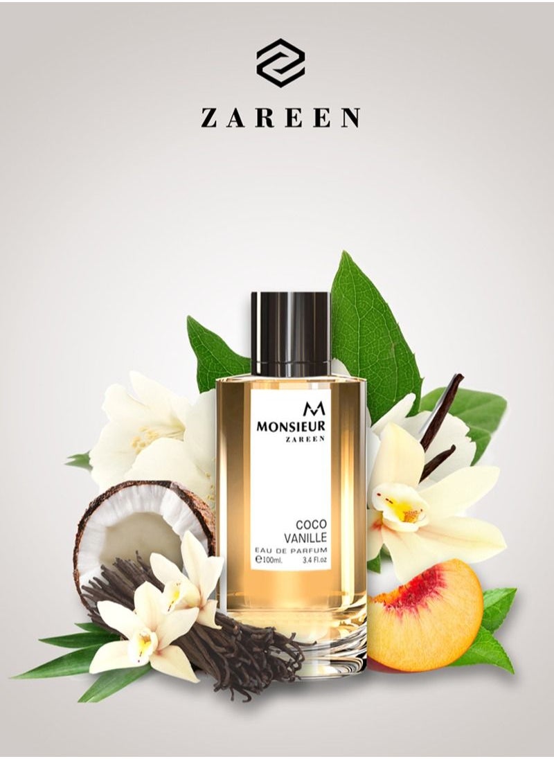 ZAREEN Monsieur Zareen Coco Vanille EDP 100ml  - Image 3